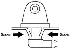Жиклер омывателя заднего стекла